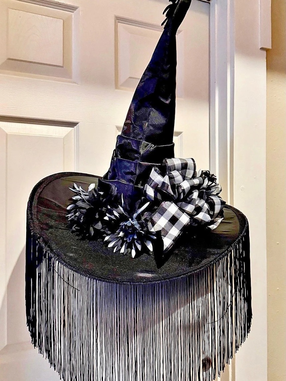 Black Witch Hat Halloween Decor